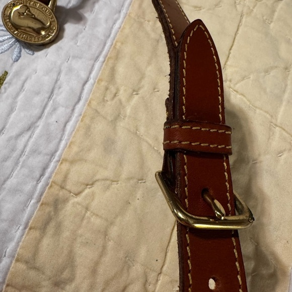 Dooney & Bourke Black and Brown Pebbled Leather Shoulder Bag - Picture 9 of 11